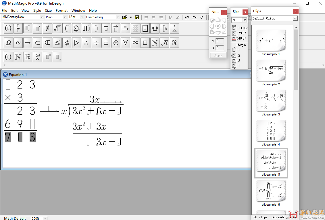 ID数学公式插件 MathMagicPro_InDesign 8.9 最高支持到CC2023{tag}(1)